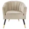 Image de Fauteuil 1 Place En Polyester Effet Velours