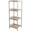 Image de Etagère 4 Niveaux En Bois - Marron Et Banc