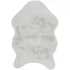 Image de Tapis Imitation Fourrure Poils Fins - 60 X 90 Cm - Ecru