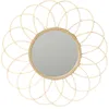 Image de Miroir Rosace En Rotin - Diam 56 Cm