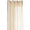 Image de Voilage Avec Surpiqûre Noire - 130 X 260 Cm - Beige