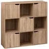 Image de Etagère 9 Cases Mix N'modul 5 Portes - Marron