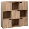 Image de Five Simply Smart - Etagère 9 cases Mix nmodul 5 portes - Marron