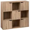 Image de Etagère 9 cases mix n'modul 5 portes - marron