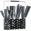 Image de Ménagère 24 Pièces Avec Rack - Noir
