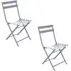 Image de Lot De 2 Chaises De Jardin Pliables En Métal Greensboro