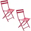 Image de Lot De 2 Chaises De Jardin Pliables En Métal Greensboro