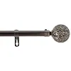 Image de Kit De Tringle À Rideaux Extensible Sphère - L120 /l210 Cm - Nickel