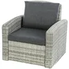 Image de Hespéride - Fauteuil de salon de jardin en résine tressée Polynesia - Havane