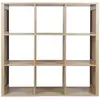 Image de Etagère De Rangement 9 Cases Saulk En Bois - Marron