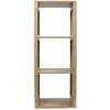 Image de Etagère De Rangement 3 Cases Saulk En Bois - Marron