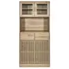 Image de Buffet de cuisine 4 portes 2 tiroirs saulk en bois - marron