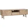 Image de Meuble Tv 2 Portes Et 1 Tiroir Aeris En Bois - Beige