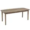 Image de Table à manger extensible banila en bois pour 6 à 10 personnes - marron