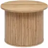 Image de Table À Café Colva En Bois Diam 60 Cm - Marron