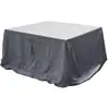 Image de Housse De Table Rectangulaire S - 185 X 125 X 80 Cm - Gris Foncé