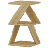 Image de Toilinux - Bout de canapé Zig Zag en bois - Beige