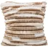 Image de Coussin Avoriaz Imitation Fourrure - 40 X 40 Cm - Marron Et Blanc