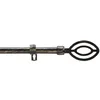 Image de Douceur dintérieur - Kit de tringle à rideaux extensible Ama - L210 /L380 cm - Patine noir