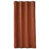 Image de Rideau à oeillets en bouclette unie beli - 140 x 240 cm - terracotta