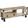 Image de Meuble Tv 1 Porte En Manguier Silas - Beige