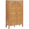 Image de Armoire 2 Portes En Cannage Tiria - Marron