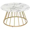 Image de Table basse effet marbre rayo - blanc