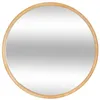 Image de Atmosphera - Miroir rond en bois - Diam 55 cm - Marron