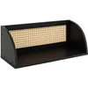 Image de Atmosphera - Étagère murale en cannage - Noir et beige