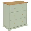 Image de Atmosphera - Commode 3 tiroirs en bois MOHEA - Vert céladon