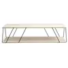 Image de Toilinux - Table basse contemporaine effet travertin - Beige