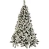 Image de Sapin De Noël Artificiel Effet Enneigé Windy Peak - H. 150 Cm - Blanc