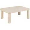 Image de Table basse rectangulaire effet travertin göran - beige