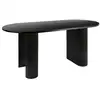 Image de Table basse ovale en bois olova - noir