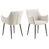 Image de Lot De 2 Chaises De Salle À Manger Avec Accoudoirs Sorrento
