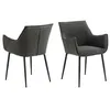 Image de Lot De 2 Chaises De Salle À Manger Avec Accoudoirs Sorrento