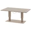 Image de Hespéride - Table de jardin relevable rectangulaire en aluminium SALIMIA - Argile et lin