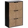 Image de Etagère 6 Cases Mix'n Door Chevrons - Beige Et Noir