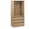 Image de Dressing 3 Tiroirs Avec Penderie - Beige