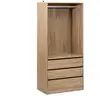 Image de Dressing 3 tiroirs avec penderie - beige