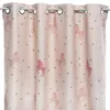 Image de Atmosphera - Rideau occultant imprimé licorne - 140 x 250 cm - Rose