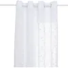 Image de Voilage À Motif Fleuri Lazi - 140 X 240 Cm - Blanc