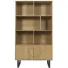 Image de Bibliothèque 2 Portes En Bois Calypso - Marron
