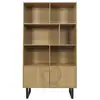 Image de Bibliothèque 2 portes en bois calypso - marron
