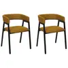 Image de Lot de 2 fauteuils design atome - jaune