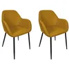Image de Toilinux - Lot de 2 fauteuils ATOME - Jaune