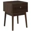Image de Table de chevet 1 tiroir effet noyer tiffany - marron