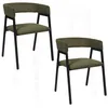 Image de Lot De 2 Fauteuils Design En Tissu Côtelé Scott