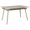 Image de Table À Manger Extensible En Céramique Effet Travertin Pour 6 À 8 Personnes Pietra - Beige
