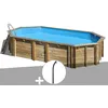 Image de Kit Piscine Bois Gré Orange 7,55 X 4,56 X 1,46 M